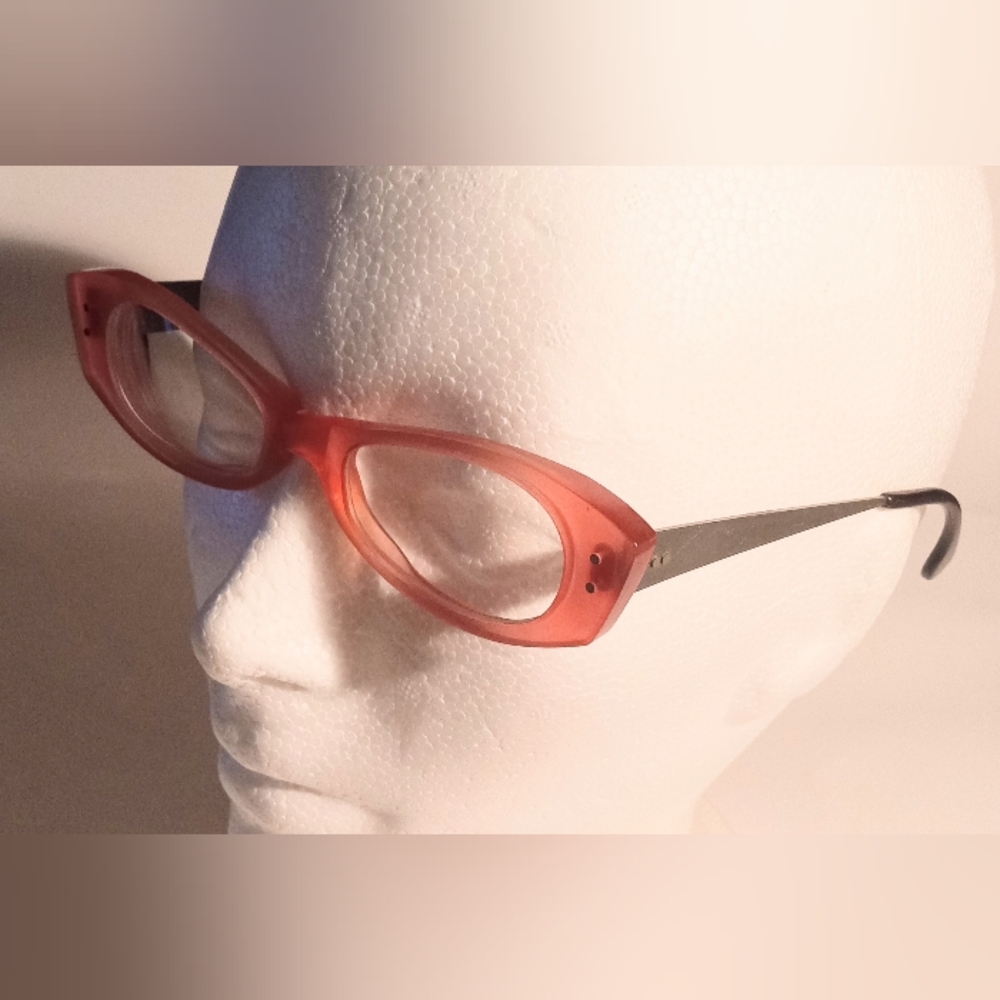 Rare Rapp "Rosalind" Handmade Pink Women's Cateye Eyeglasses Frames